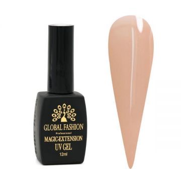 Gel UV pentru unghii, Global Fashion, Magic Extension, 12 ml, Nude 10