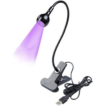 Lampa Unghii UV LED Ajustabila, 3W, cu prindere clip-on