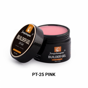 Fsm gel uv constructie 25- pink 50 gr - pt-25