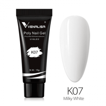 Polygel Venalisa 15ml- K07 Alb Laptos - K07