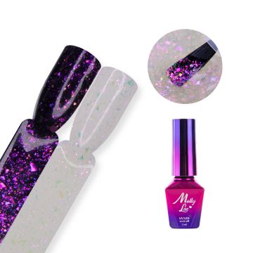 Hollywood Top Coat cu sclipici Molly Lac fara degresare- Million Dots - HT-MD5 - Everin.ro