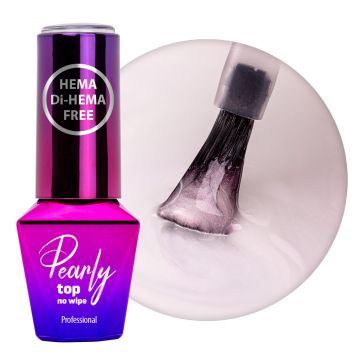 Top Coat Pearly Molly Lac fara HEMA- WhitiGold 10gr - PEF-WG - Everin.ro